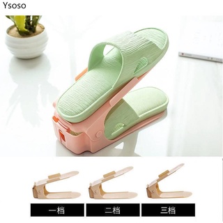 Ysoso adjustable shoe cabinet shoe storage fantastic bedroom space-saving double-layer simple household one-piece high heels shoes Holder