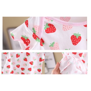 0-36M 12M 24M 1year 2year New borns Cotton Flower t-shirt, Baby Girls Summer Multi Pattern Clothes (6)