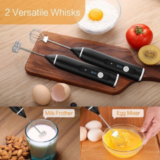 Portable Multifunctional Milk Frother Electric Egg Beater Usb Rechargeable Bubbler Milk Coffee Foam Stirrer (7)