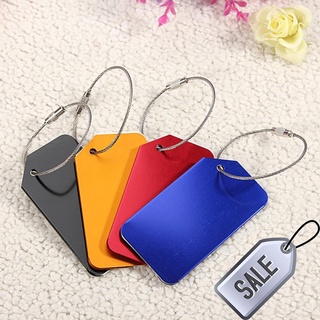 【sale】 Alloy Baggage Name ID Suitcase Travel Luggage Label Tag
