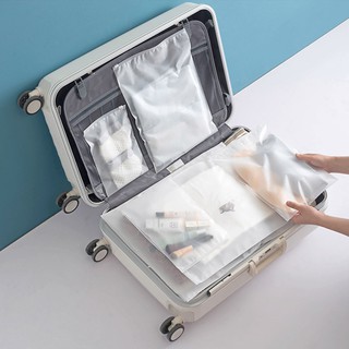 Frosted bags zipper self-styled plastic Bag socks underwear Travel Organizer Storage Bag Pouch 1 PC