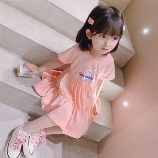 Baby girl summer dress children's clothing 2021 new middle and small children's summer dress skirt girl Korean style princess dress