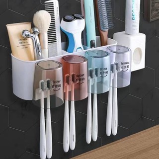 Toothbrush Suction Holder Wall Mount Stand Rack Home Bathroom Accessories