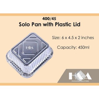 50pcs 6x4.75x2 inches Aluminum Pan w/ Lid [RE150]