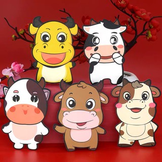 [Ready Stock]5pcs Angpao Goodie Bag Red Envelope The Year Of The Ox Cartoon Ampao Innovationhundred Yuan Profit Is A Creative Wedding Transfer Package Cute New Year's Purse Welcome 2021 Happy New Year 2021Yoursecretzone.ph