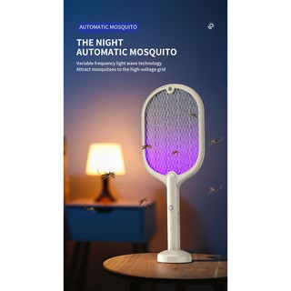 mosquito killer lamp mosquito killer Two in one rechargeable Electric mosquito swatter Suit (4)