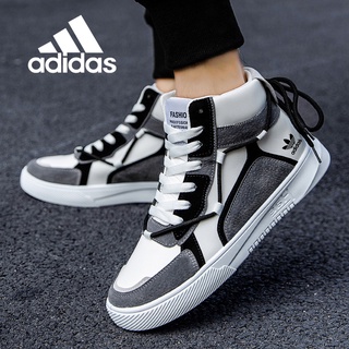 New Adidas Four Seasons Youth Fashion High-top Shoes Youth Trend Non-slip Men's Sports Light Casual