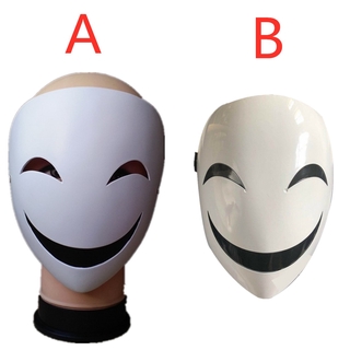 Adults Japanese Anime Black Bullet Hiruko White Visible Adjustable Mask Helmet Cosplay Costume Props Halloween Gifts Collection