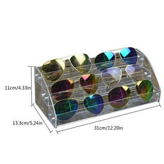 SHIN♥Acrylic Sunglasses Organizer Eyewear Storage Tray Box Clear Eyeglasses Display Case Holder (8)