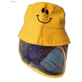 Best-selling□◐❏Unisex Kids Child hat with face shield clear transparent type detachable hat
