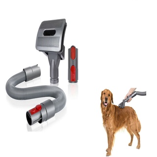 Dog Pet Grooming Brush &Extension Hose For Dyson V11/V10/V8/V7/V6 Vacuum Cleaner