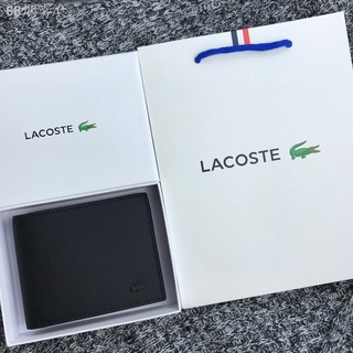 ☬¤❉Fashion France Lacoste wallet Business men's Exquisite gift box Including beautiful packaging