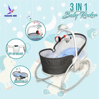 Product details of Hummingbird Baby 3 in 1 baby rocker electric mini box rocker with music and dolls