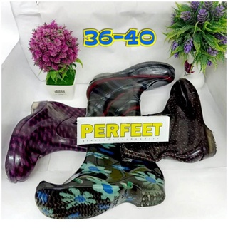 women boots❆Perfeet Footwear #555-8 Ladies Bota Assorted Design/Rain Boots 36-40 (21cm)