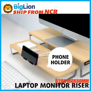Laptop Stand Computer Table For Desktop Monitor Riser Wooden Monitor Stand Riser Laptop Accessories