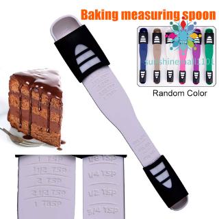 SM01 Adjustable Measuring Spoon Double End Adjustable Scale Measuring Spoon Measuring Dry Semi-Liquid Ingredients