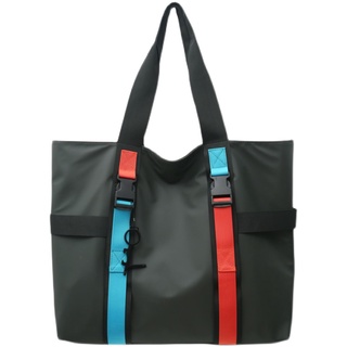 Ulzzang Waterproof Men's Fashion Tote Bag Briefcase Handbag Japanese Ins Large Capacity Shopping Bag (4)