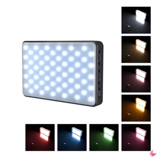 COD✅Portable RGB LED Camera Light Full Color Output Video Lamp Photography Fill Light Dimmable 2500k-9000k Panel Light With 3000mAh Battery