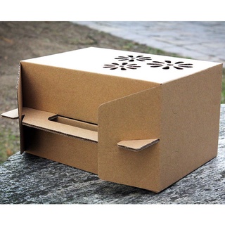 kraft box❅¤X.D Gift box Fruit Packing High-Grade Kraft Paper Plum Empty Litchi Loqua