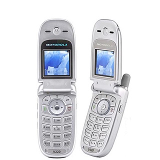 Motorola V220 Original Unlocked 128x128 pixels 860mAh Flip Mobile Phone