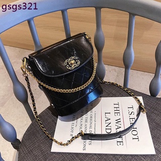 Lingge Bag Female Fashion Mini Chain Bucket