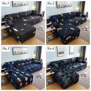 Sofa Cover 1/2/3/4 Seater and L Shape Sofa Protector Elastic Dustproof Stretchable Cover Home Decor Slipcover Free Pillowcase