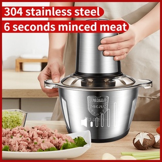 ℡Electric Meat grinder 2L large capacity 200w power strong power energy saving protection black
