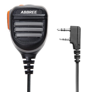 ABBREE Rainproof 2-Pin Shoulder Remote Speaker Mic-rophone PTT For Motorola Radio PMR446 PR400 Mag O