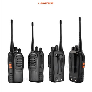 BAOFENG/POFENG BF888S UHF FM Transceiver Walkie Talkie Two-Way Radio With Charging Tray Set of 4(Bla