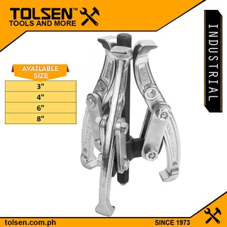 Tolsen Industrial 3-Jaw Gear Puller (3" - 8") Chrome Plated