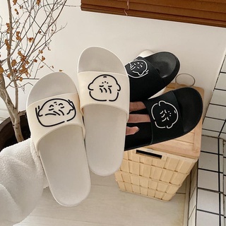 Korean Summer Couple Indoor Slippers Bath Anti-Slip EVA Cute Cartoon Indoor Non-Slip Bath Outdoor Ca