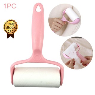 Portable Clothing Sticky Roller Sticky Dust Paper Tearable Adhesive Brush Clothes Lint Brush Hair Remover Kit with Handle