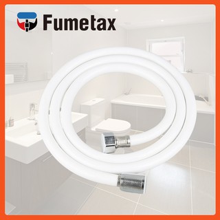 White Tube 1.2M/1.5M/2M Flexible PVC Shower Hose Smooth Joint Head Water Pipe Bathroom