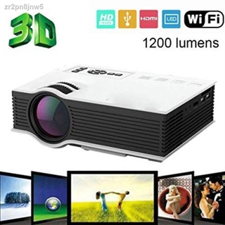◈✑☬◎﹉♨ Projector Mini Theater WiFi 1080P HD Home LED Projector UC46