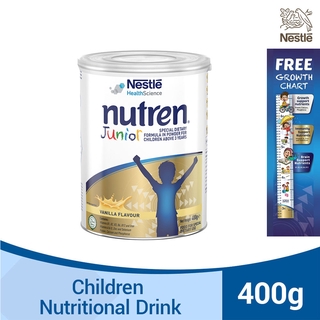 NUTREN Junior Powdered Nutritional Formula for Children 400g with Free Growth Chart (1)