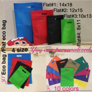 Tote Bags♘(20pcs) Flat Hand bag Ecobag / Punch Hole bag dcut eco bags Cash on Delivery Nationwide