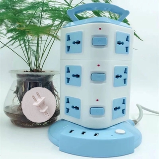 Tower Extension with Usb Multifunctional Vertical Socket
