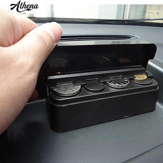 【Ready Stock】✒∈▪√COD Portable Car Plastic Coin Holder Change Storage Box Case Piggy Bank Organizer