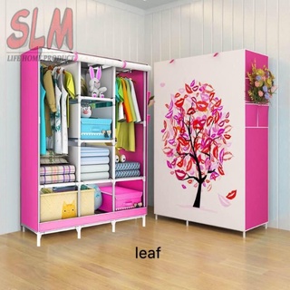 fashion 3D clothes storage wardrobe organize size 105*165*45cm