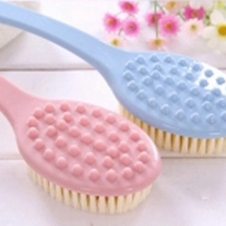☇jinfucha 1PCS Bath Brush Long Wood Handle Reach Shower Bristle Scrubber Spa Useful