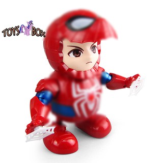 ⏳⏰Dancing Robot Toy Electric Light-hyun Dance Music Spider-Man ZEEK