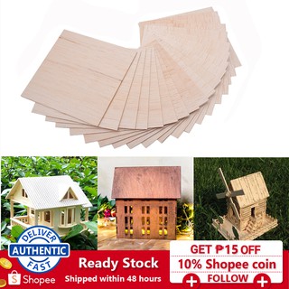 20x Wooden Plate Model Balsa Sheets for House Ship Aircraft
