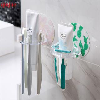 Plastic Toothbrush Holder Toothpaste Storage Rack Bathroom Organizer Accessories Tool