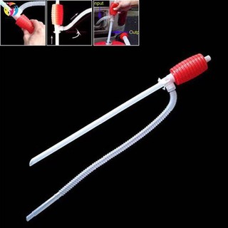 cars✸No.1 Red Syphon Tube Hand Fuel Pump Gasoline Siphon Hose Gas Oil