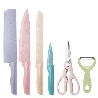 BEST Stainless Steel Pastel Kitchenware Set Colors Knife Set
