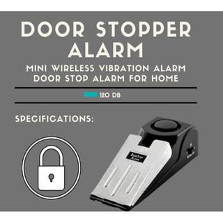 WD-0128 Mini Wireless Vibration Alarm Door Stop Alarm Door Resistance Alarm