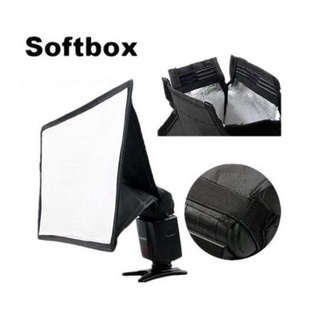 Universal DSLR Camera Flash Diffuser Softbox - TaffStudio - Black