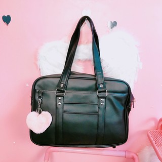Japanese School Black Bag (Synthetic Leather) (1)