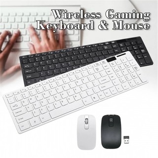 Ultra-Thin Fashion K-06 Wireless Keyboard & Mouse Kit 2.4G Keyboard Dock Multimedia Keyboard mouse