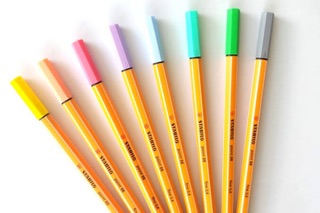 Stabilo Pastel 8 colors Set (Fine Liner and Pen 68) (2)